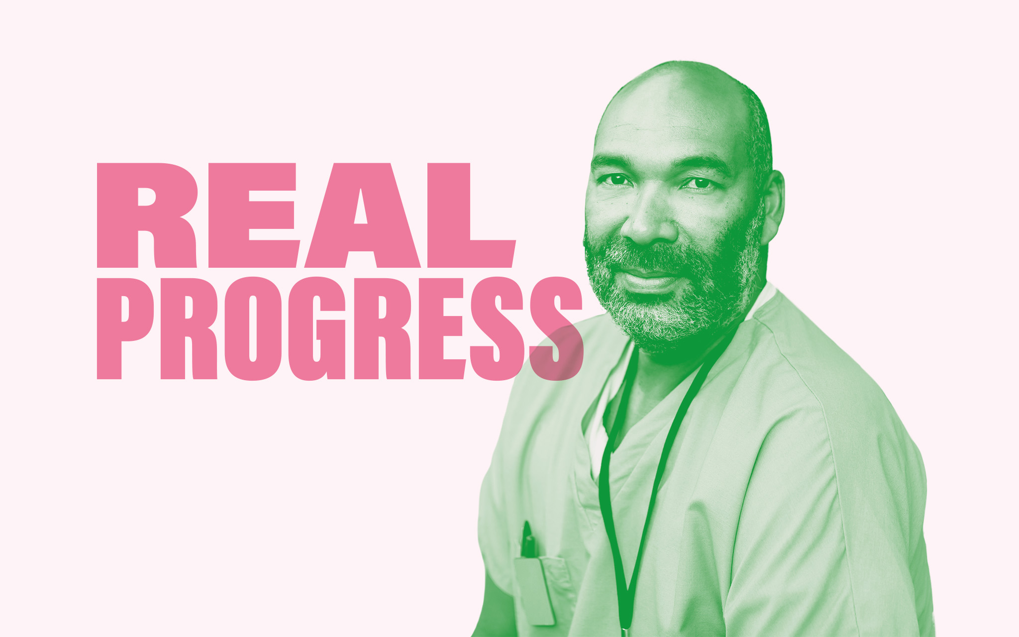 a man with green hair