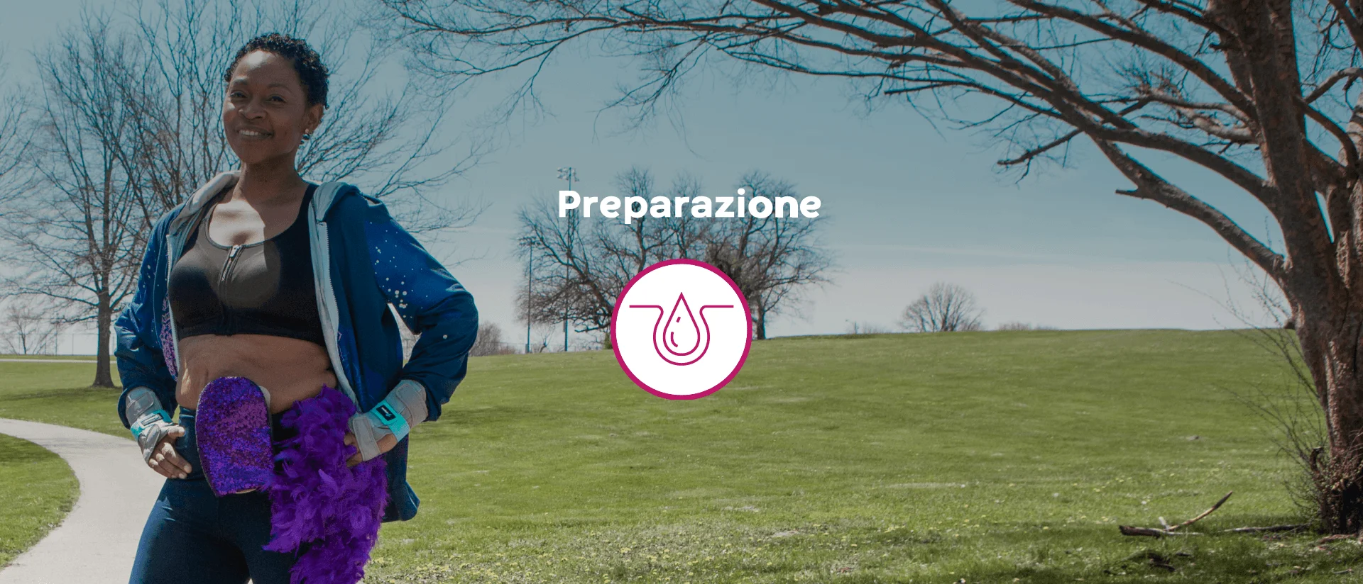 una persona che corre su un sentiero