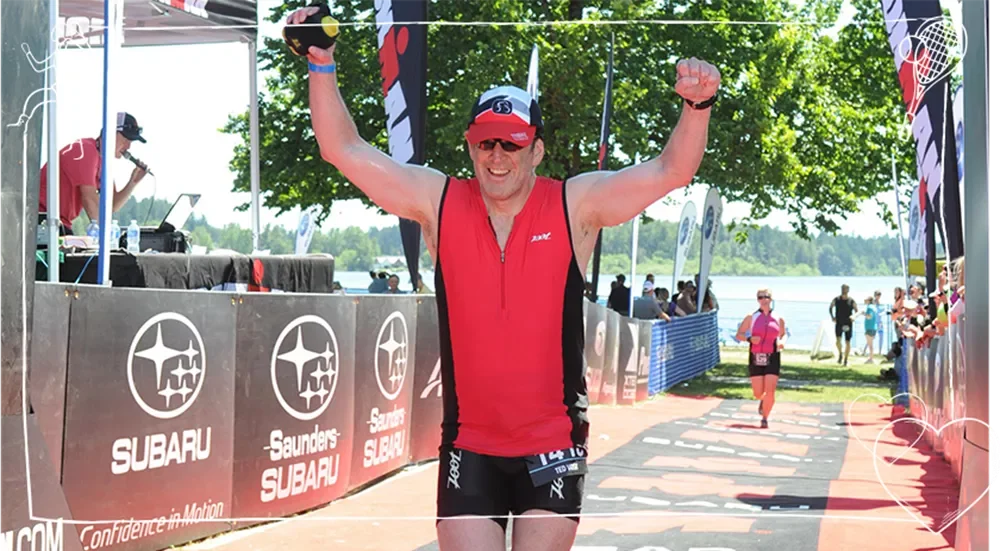 a person holding a ball